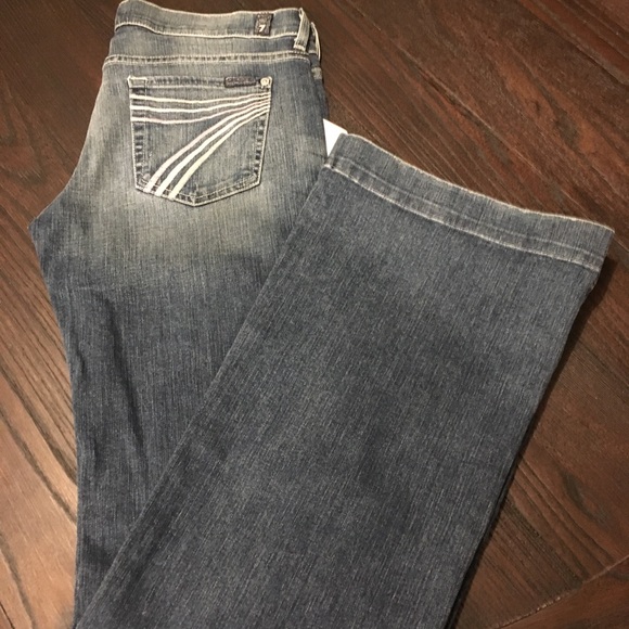 7 For All Mankind Denim - 7 For All Mankind Dojo Flare Jeans  SZ 30